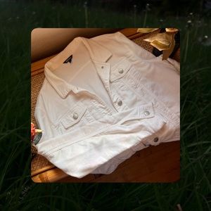 ✪✪✪ White Sweatpant “Jean” Jacket